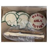 Vintage School Emblems, Recorder & Hand Carved