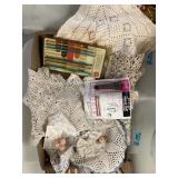 8 Vintage Hand Crocheted Doilies, pkg of Crochet