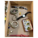 Watches, Beltbuckle & Assorted Pins