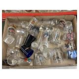A mixture of shot glasses