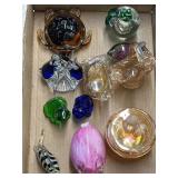 Murano styled glass paperweights