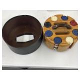 Nice poker chip set and holder