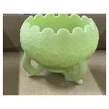 Green Fenton bowl/candy dish