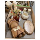 Trinket boxes, Salt & Pepper Shakers, Clay Bell,