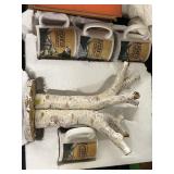 4 mugs saying American territory and featuring a