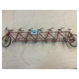 6 tandem bicycle figurine