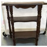 Georgian style 3 tier end table