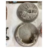 2 Concrete Wall Hangings