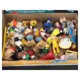 Vintage character toys, including Donald Daisy