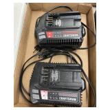 2 Craftsman Battery Chatgers