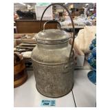 Antique Galvanized Milk Can