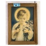 Framed Religious Print "Vita Mundi" 1932