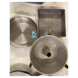 Baking pans and stainless steel steamer, Ball lids