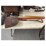 Yard Tools - Garden Rake, Push Broom, Round P