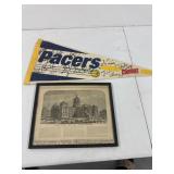 1999 Indiana Pacers felt pennant from their
