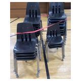Approximately 25 childrenï¿½s plastic chairs
