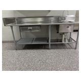 Stainless steel industrial sink