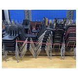 Approximately 100 plastic  chairs childrenï¿½s and