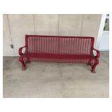 8ï¿½ Metal Bench w/Plastic Coating  - East Side of