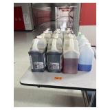 Assorted industrial strength cleaners 12 bottles