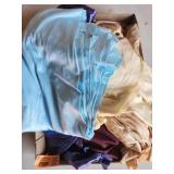 Satin fabric remnants