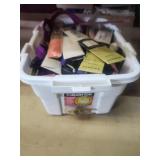 3 gallon tote of zippers