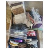 Spools of ribbon ,Embroidery book, lace, r