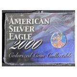 2000 American Silver Eagle-Colorized