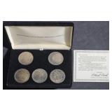 5x Morgan Dollar 200th Anniv. Commem. Set