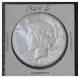 1924-S Peace Silver Dollar