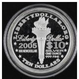1 Oz. .999 Fine Silver'liberty Dollar' Proof Round