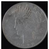 1922 Peace Silver Dollar