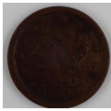 1854 Large Cent Coin