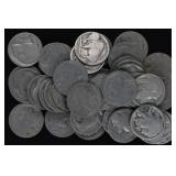 40x NO DATE Buffalo Nickels