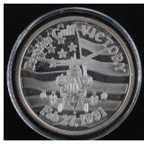 1 Oz. .999 Fine Silver'persian Gulf Victory' Round