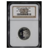 2000-S NGC PF69UC New Hampshire Silver Quarter