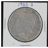 1935-S Peace Silver Dollar