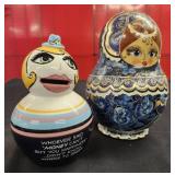 Hand Painted Matryoshka Nesting Doll, Bank