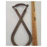 Antique Iron or Steel Ice Block Tong