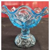 Vtg. Moon & Stars pattern compote Dish