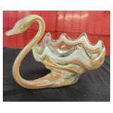 Vtg, Hand-blown Art Glass Swan