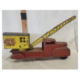 Vtg, Marx Pressed Steel Magnetic Crane Truck