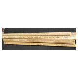 Vtg. Advertising yard sticks over 30