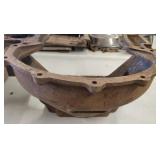 Vtg. Cast Iron Transmission bell housing