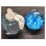 Vtg. Buttler Glass Apple, vtg. Joe Rice