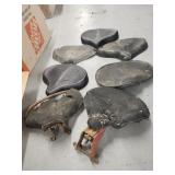 7 Vtg. Motorcycle  seats