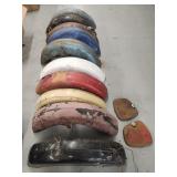 10 Vtg. Motorcycle Fenders, 2 Vtg. Motorcycle side