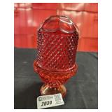 Vikings Glass Ruby Red Fairy lamp