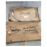 2 boxes Vtg. Mopar Chrysler Chrome Parts