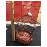 Vtg, Metal Bird Cage & stand